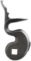 Cock, wax cast steel, 1.31" throw, as cast